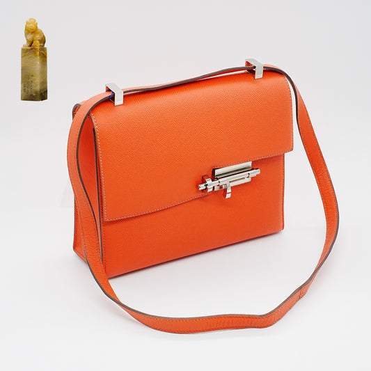 Hermes - Verrou - Leather - Orange - (23)