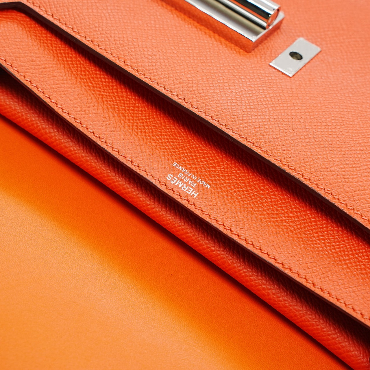 Hermes - Verrou - Leather - Orange - (23)