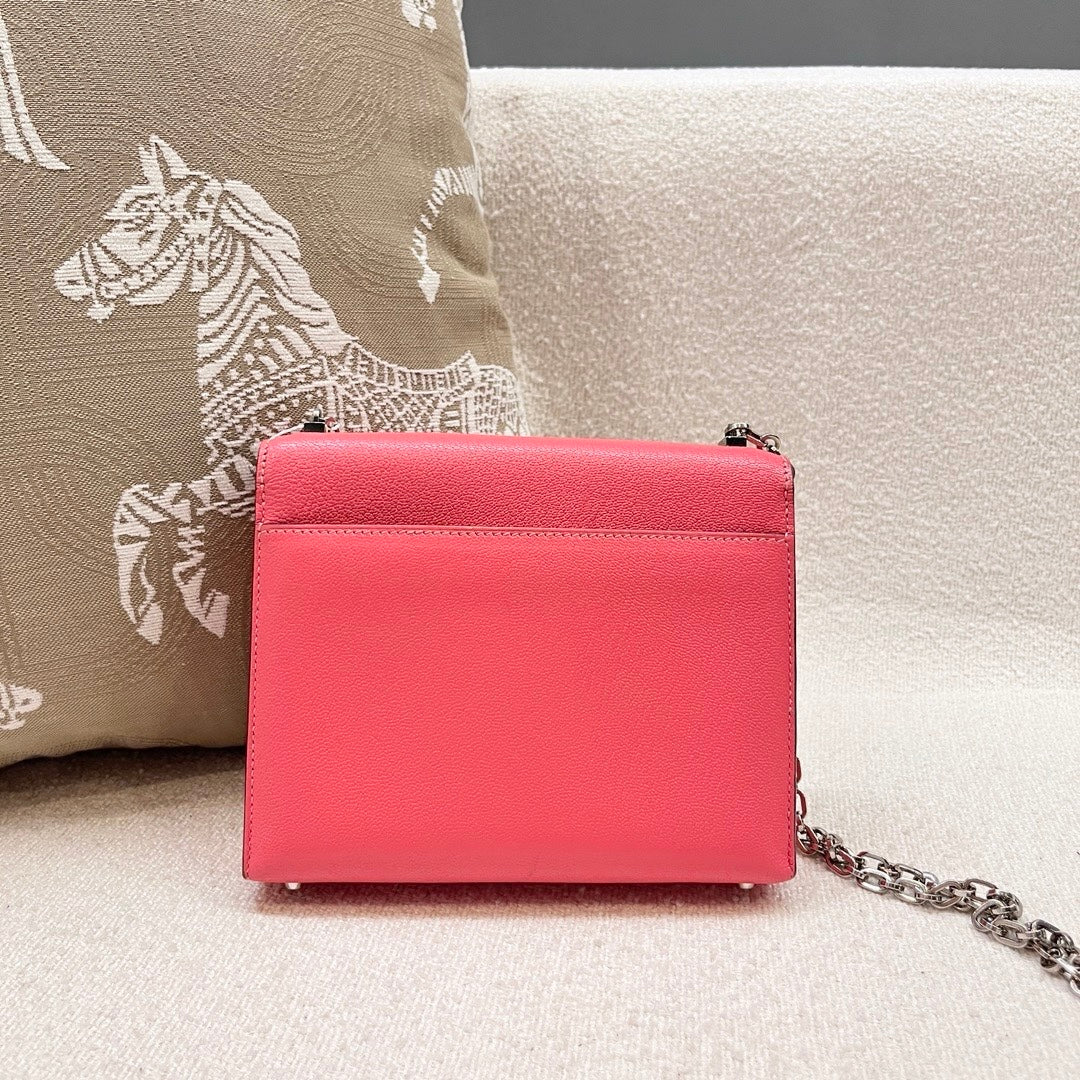 Hermès - Verrou Mini Chaine - Goatskin leather - Lipstick Pink - (mini)