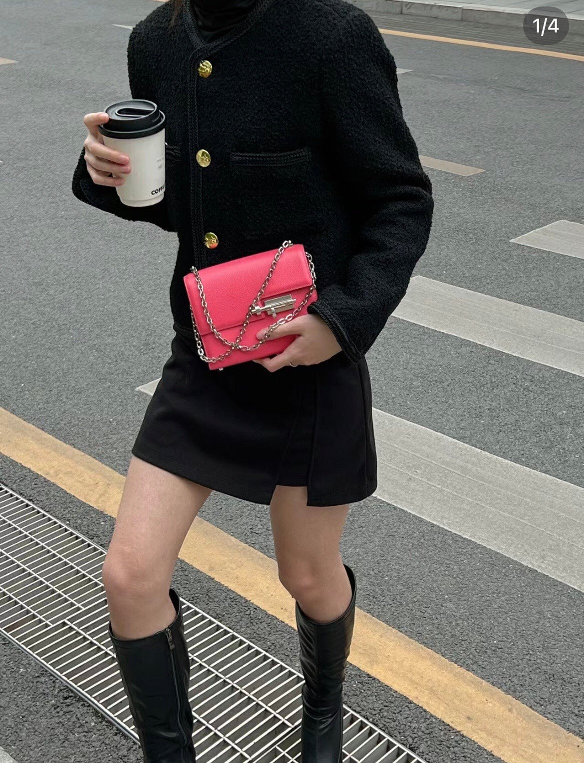 Hermès - Verrou Mini Chaine - Goatskin leather - Lipstick Pink - (mini)