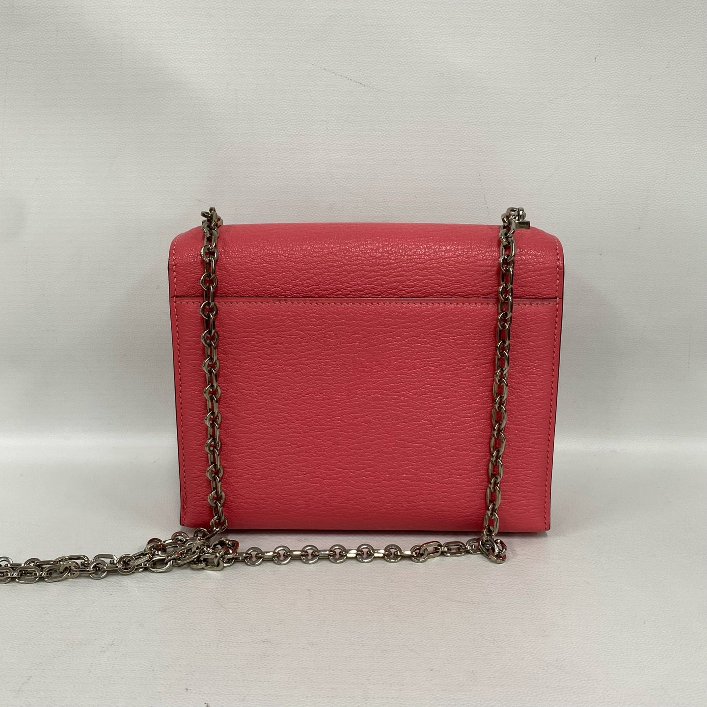Hermès - Verrou Mini Chaîne - Grained leather - Lipstick Pink with Silver-Tone Hardware - (mini)