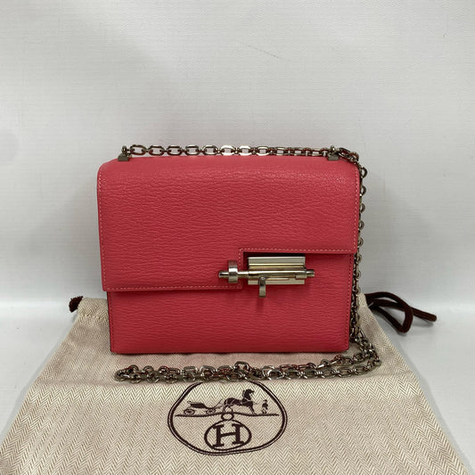 Hermes - Verrou Mini - Grained leather - Lipstick pink - (mini)