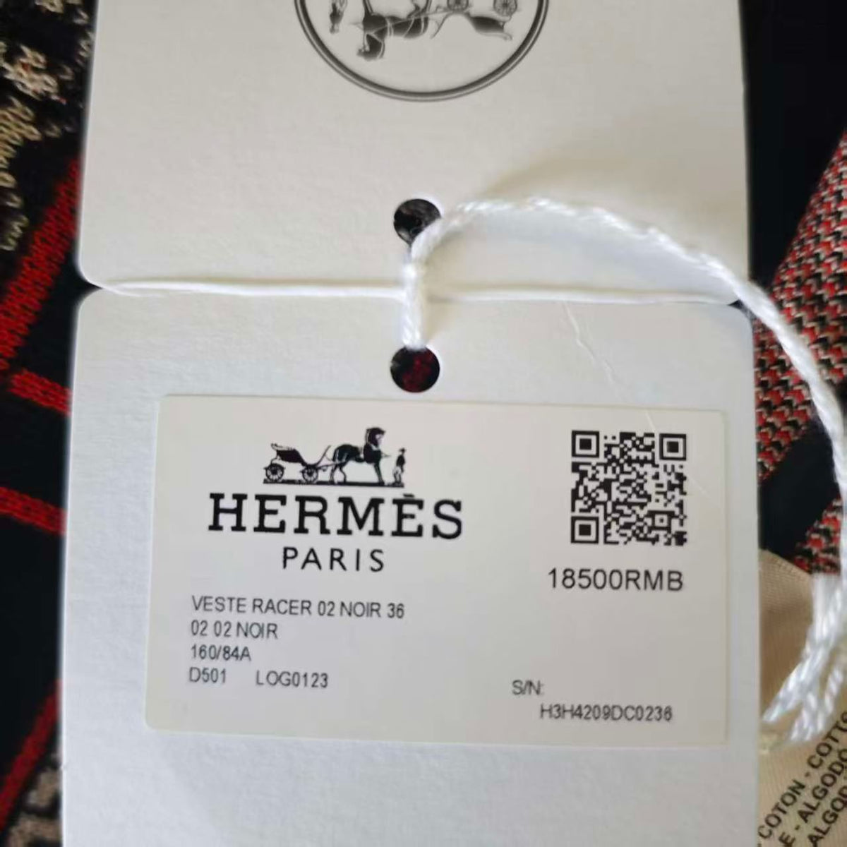 Hermès - Veste Racer - Cotton - Black - (36)