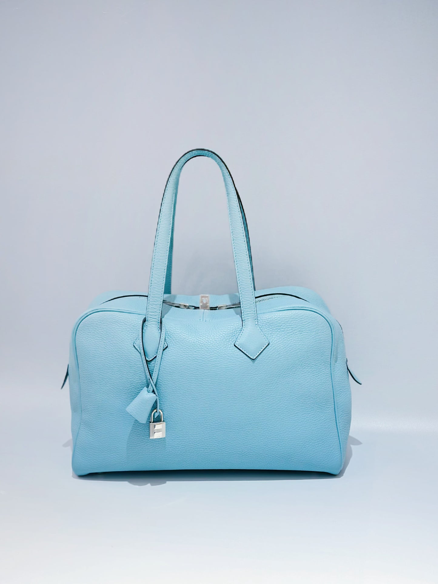 Hermes - Victoria - Leather - Blue - (large)
