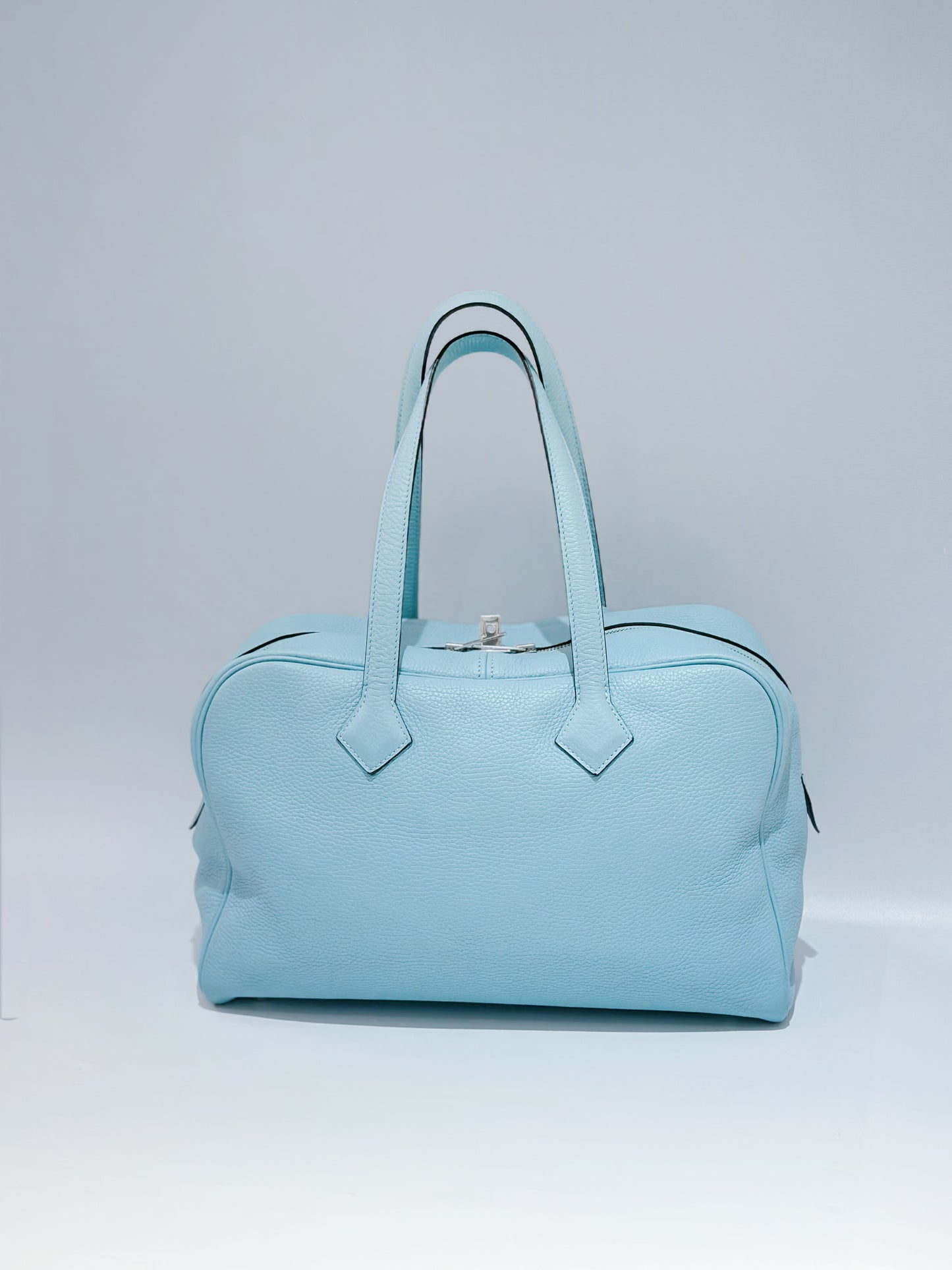 Hermes - Victoria - Leather - Blue - (large)