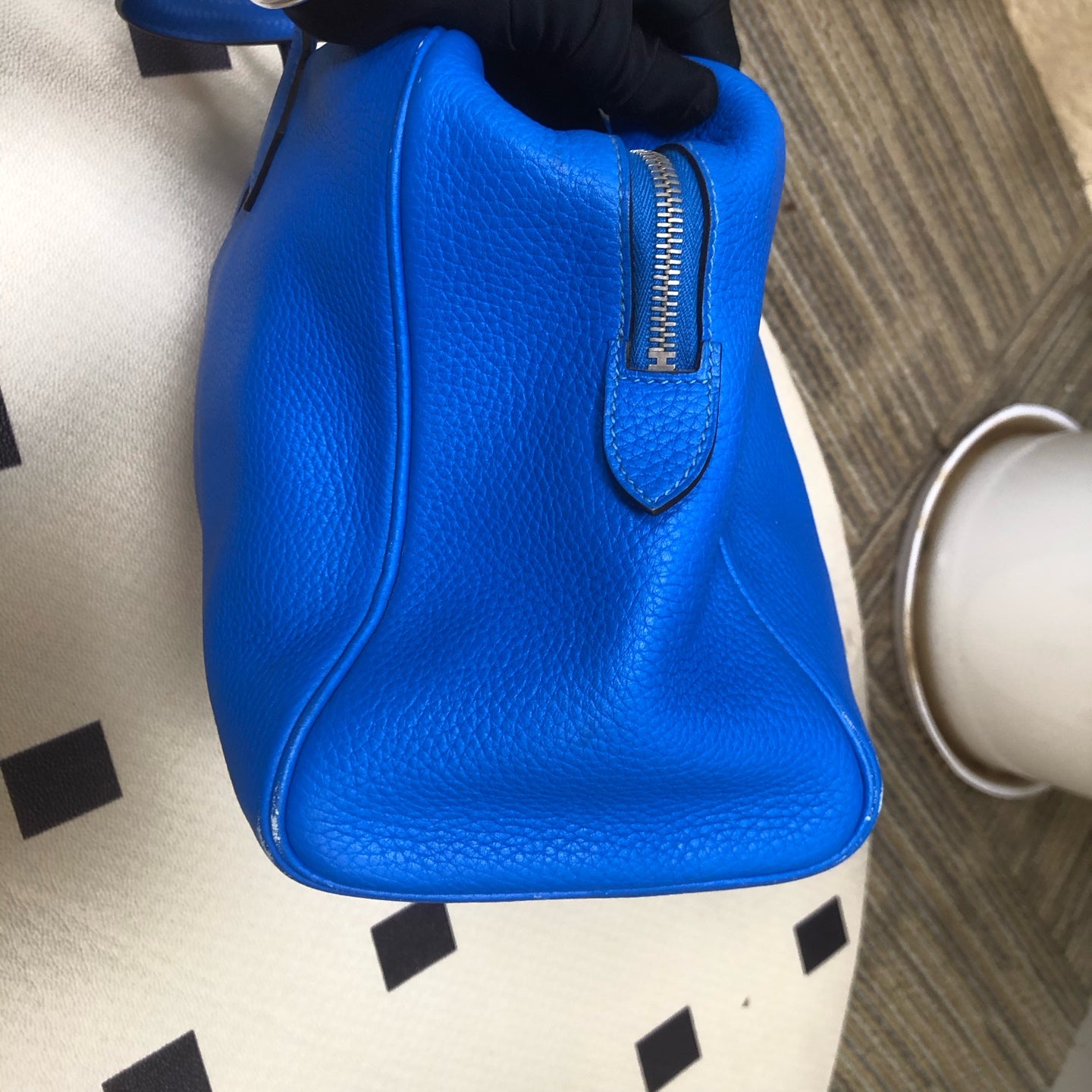 Hermes - Victoria - Leather - Blue - (large)