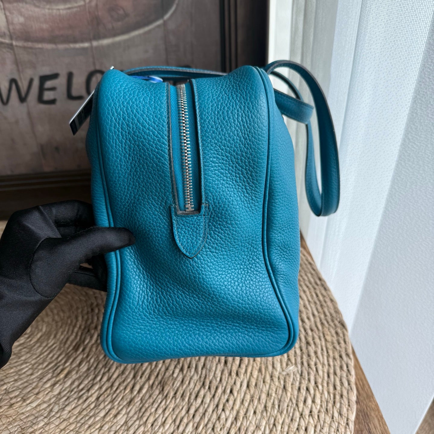 Hermès - Victoria - Leather - Blue - (large)