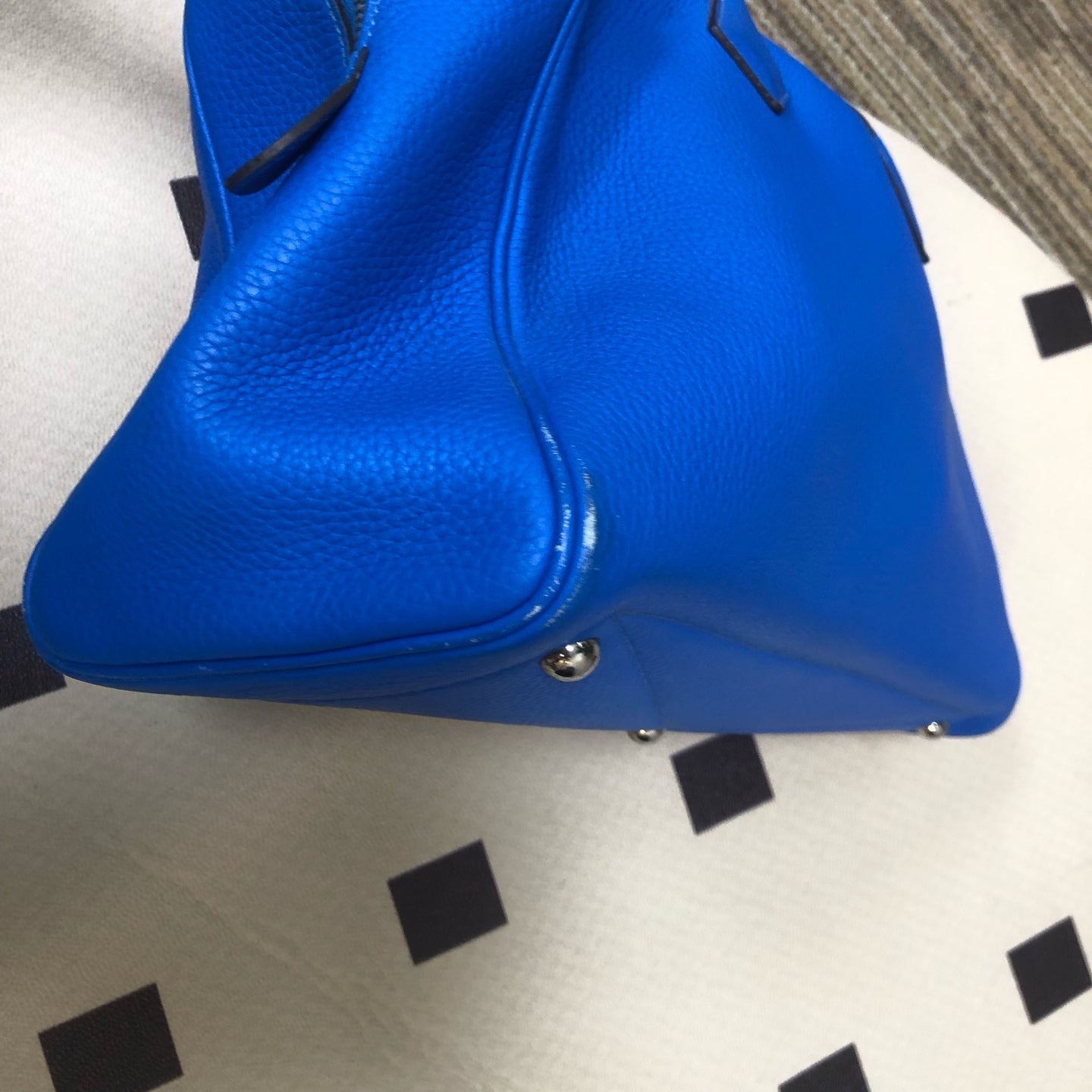 Hermes - Victoria - Leather - Blue - (large)