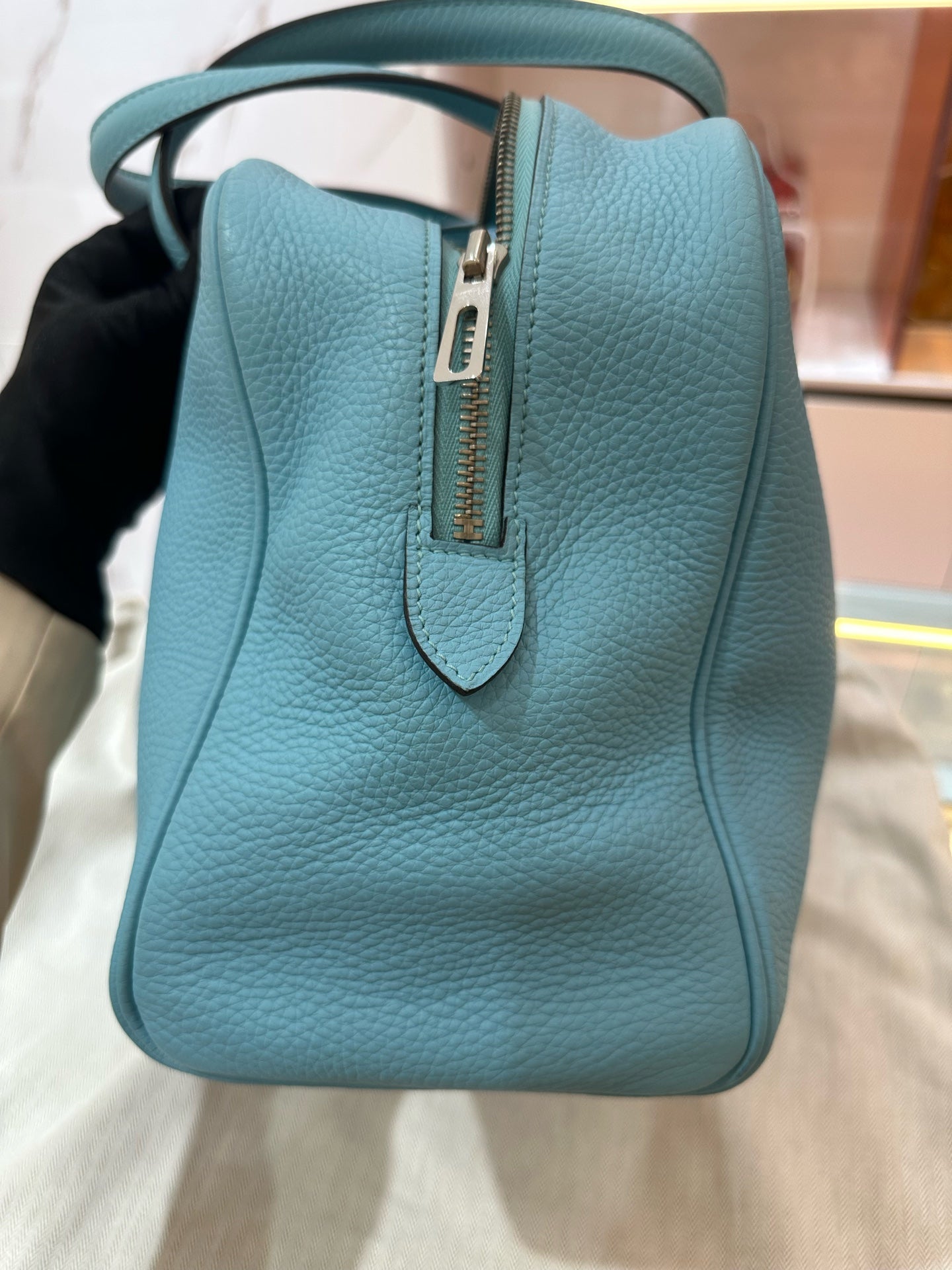Hermes - Victoria - Leather - Blue - (large)