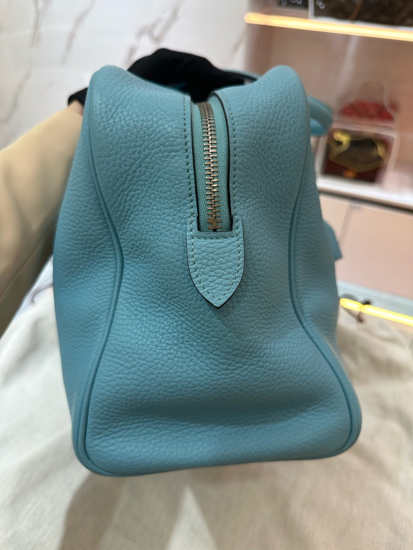 Hermes - Victoria - Leather - Blue - (large)
