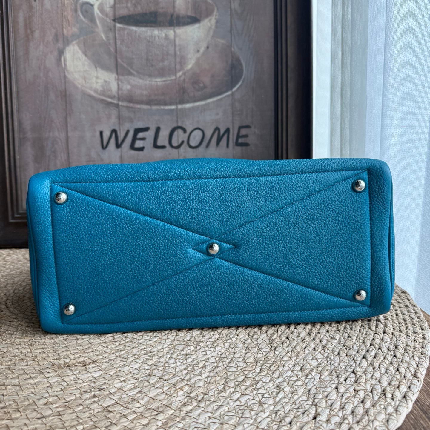 Hermès - Victoria - Leather - Blue - (large)