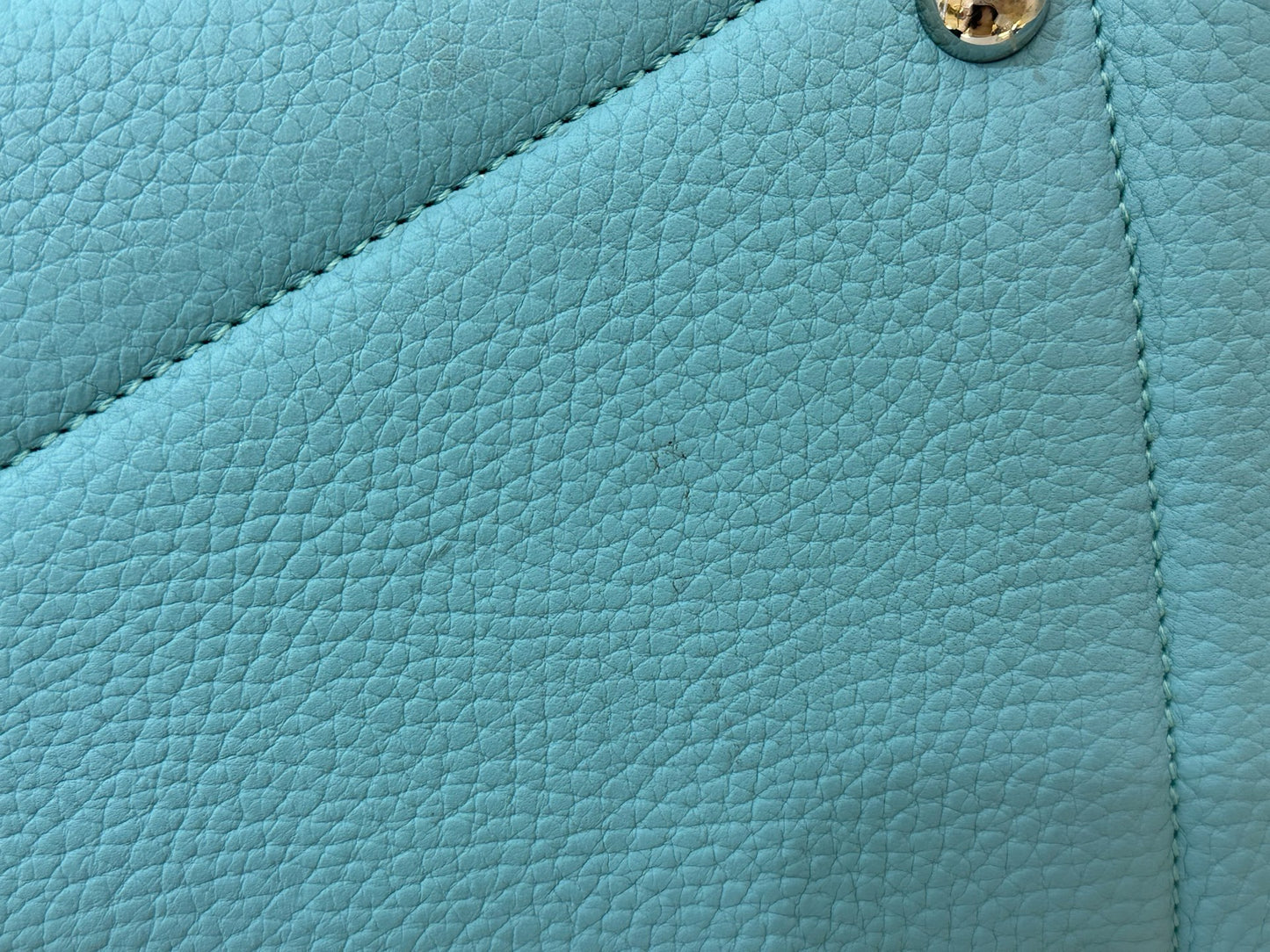 Hermes - Victoria - Leather - Blue - (large)