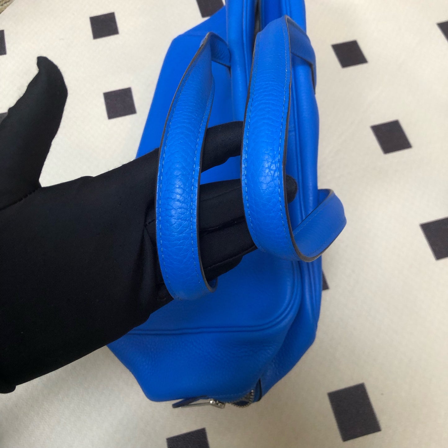 Hermes - Victoria - Leather - Blue - (large)