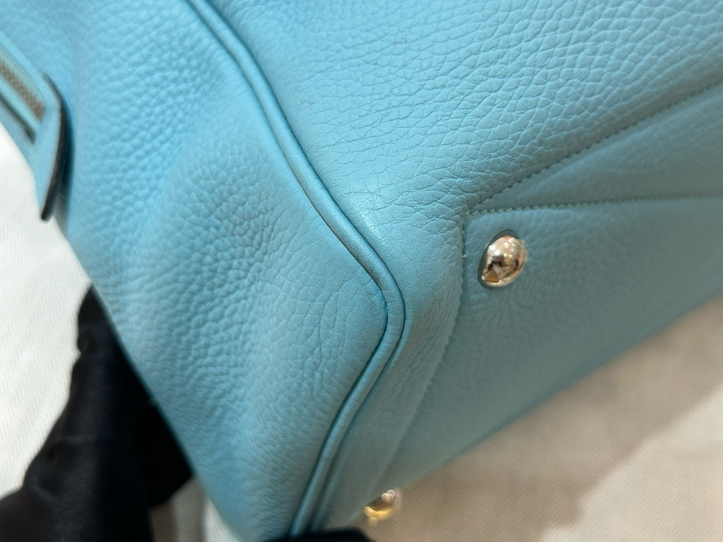Hermes - Victoria - Leather - Blue - (large)