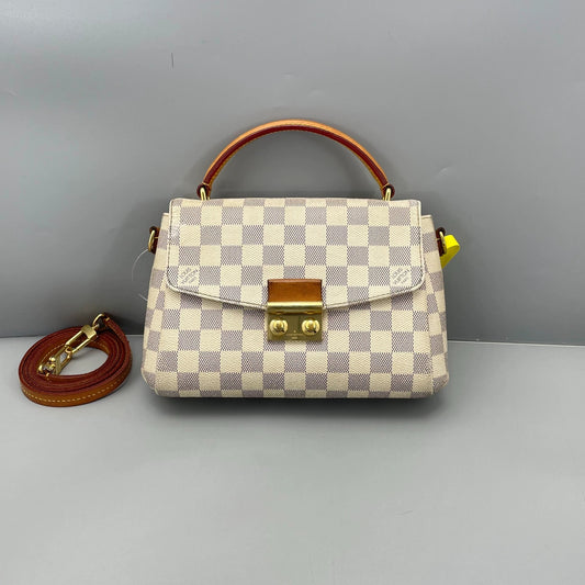 Louis Vuitton - Tassel Messenger Bag - Damier Azur coated canvas with natural cowhide leather trim - White - (Small)