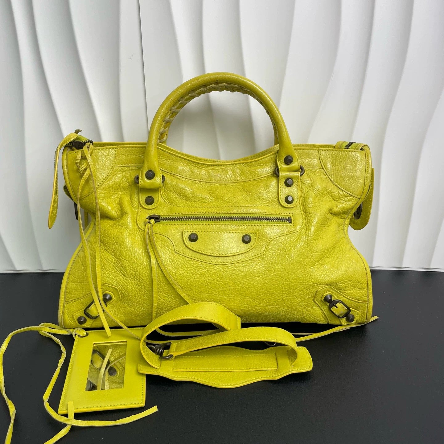 Balenciaga - City - Leather - Yellow - (Medium)