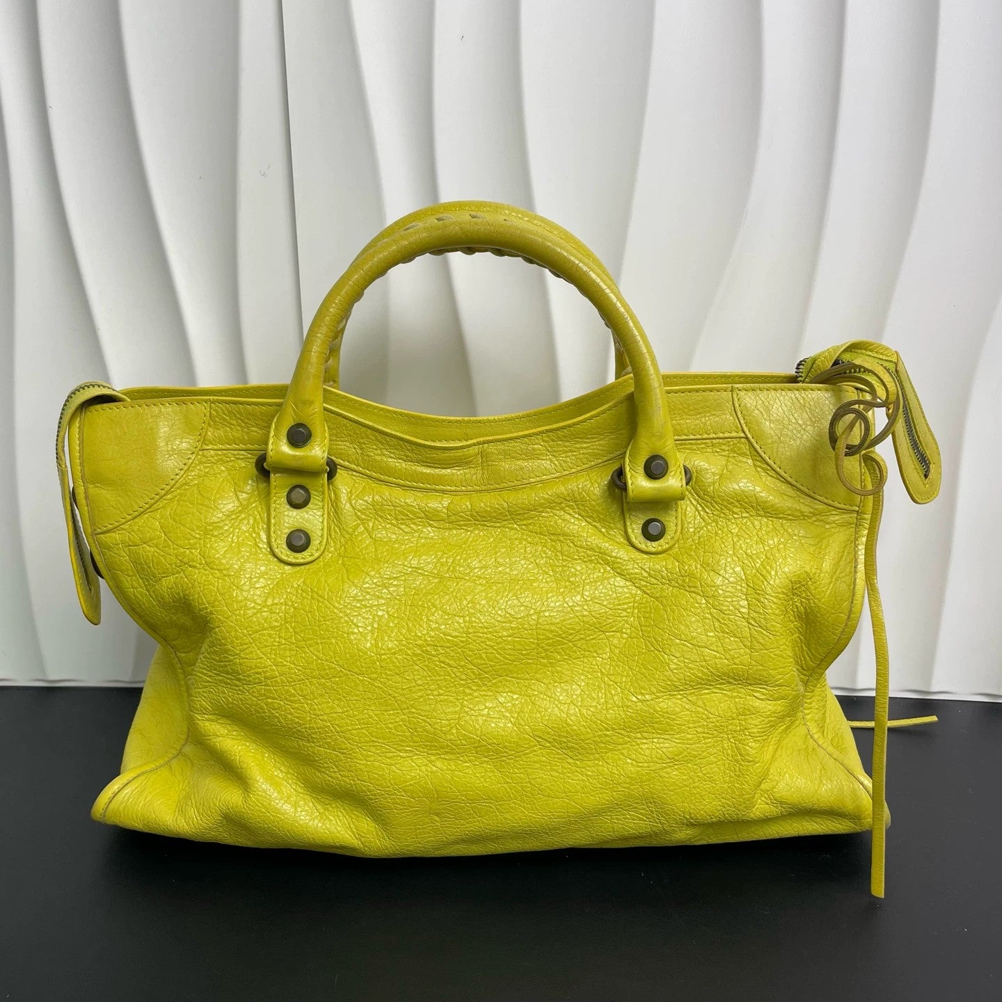Balenciaga - City - Leather - Yellow - (Medium)