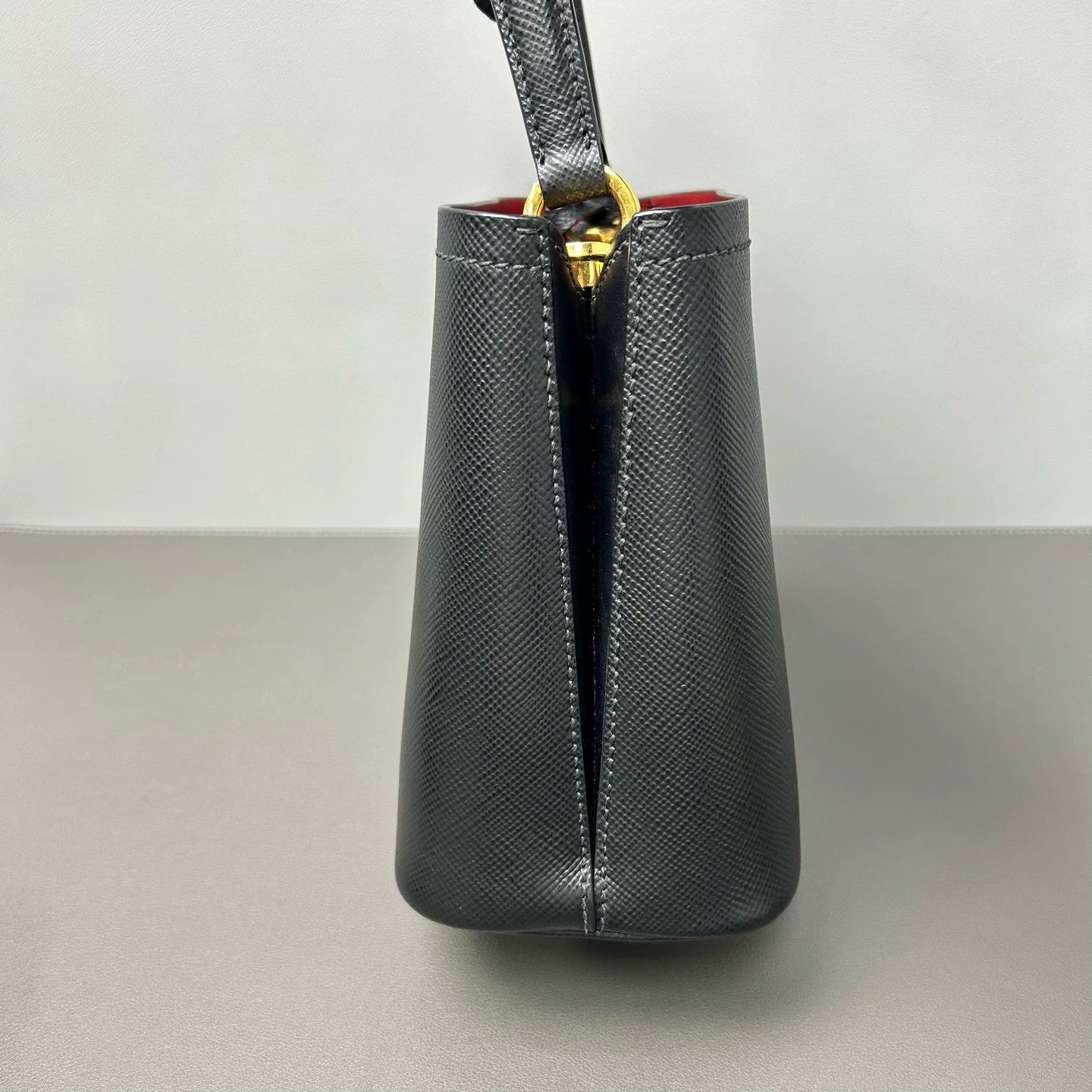 Prada - Panier Bucket Bag - Saffiano leather - Black - (mini)