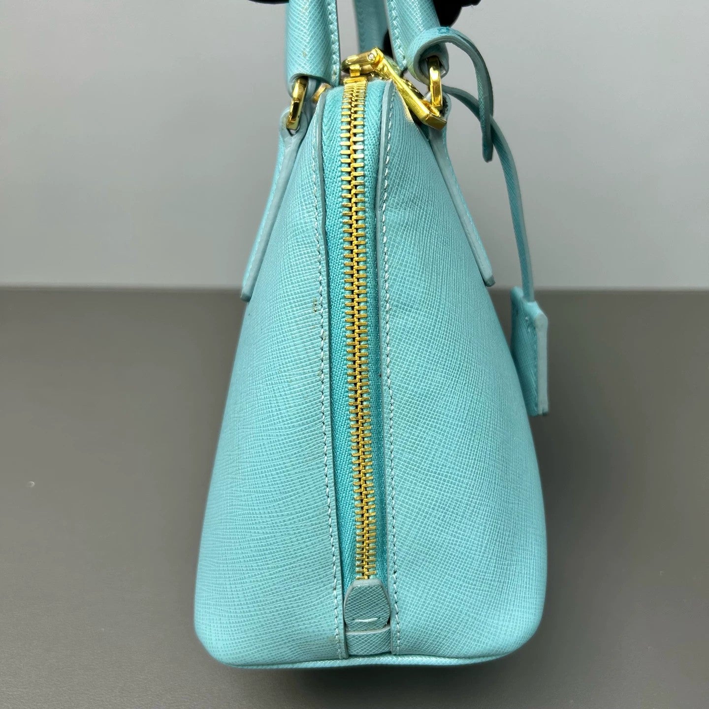 Prada - Galleria Bag - Leather - Blue - (Small)