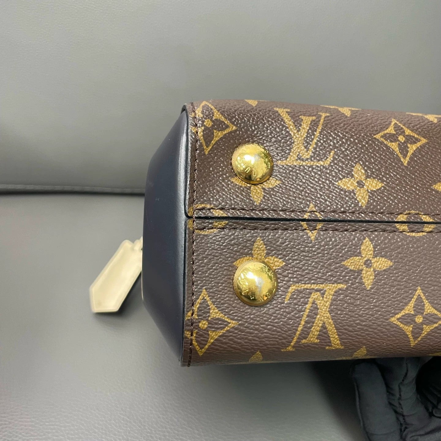 Louis Vuitton - Cluny BB - Monogram coated canvas and cowhide leather - Red, Brown, and Navy - (small)