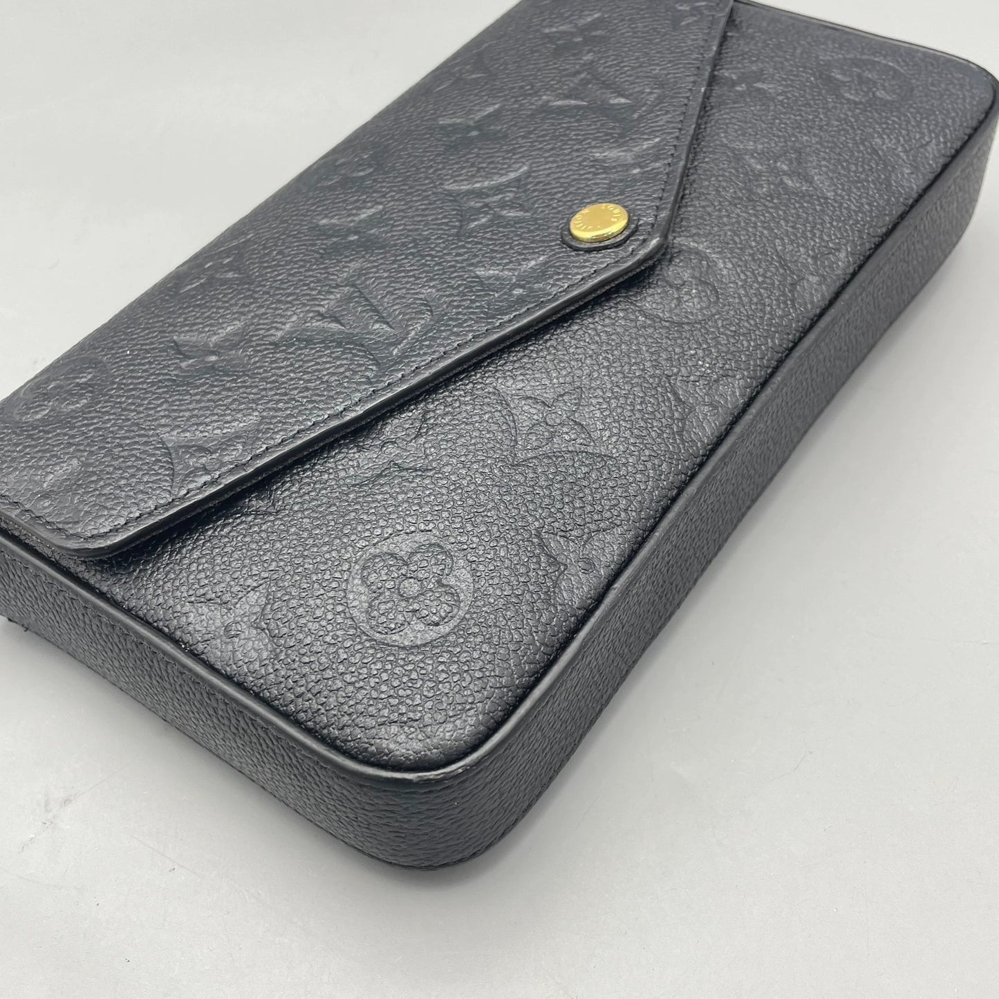 Louis Vuitton - Pochette Félicie - Monogram Empreinte leather - Black - (small)