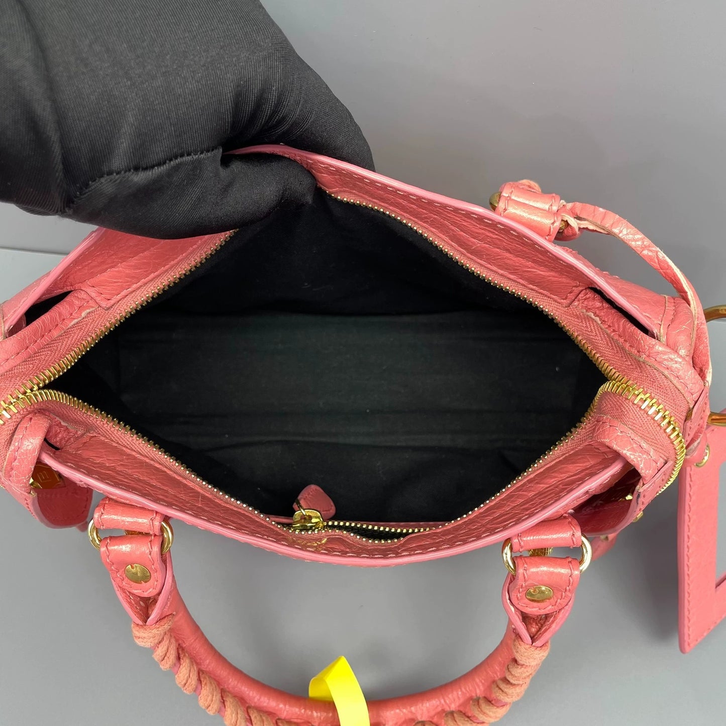 Balenciaga - Mini City - Distressed Agneau lambskin leather - Pink - (mini)