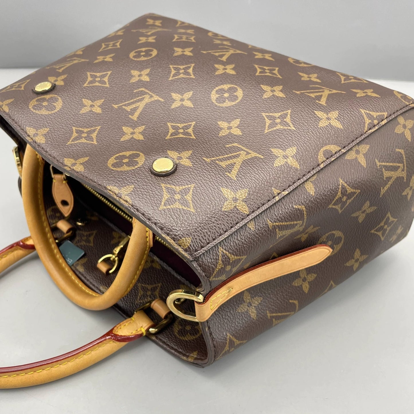 Louis Vuitton - Montaigne BB - Monogram coated canvas with Vachetta leather trim - Brown - (Mini)