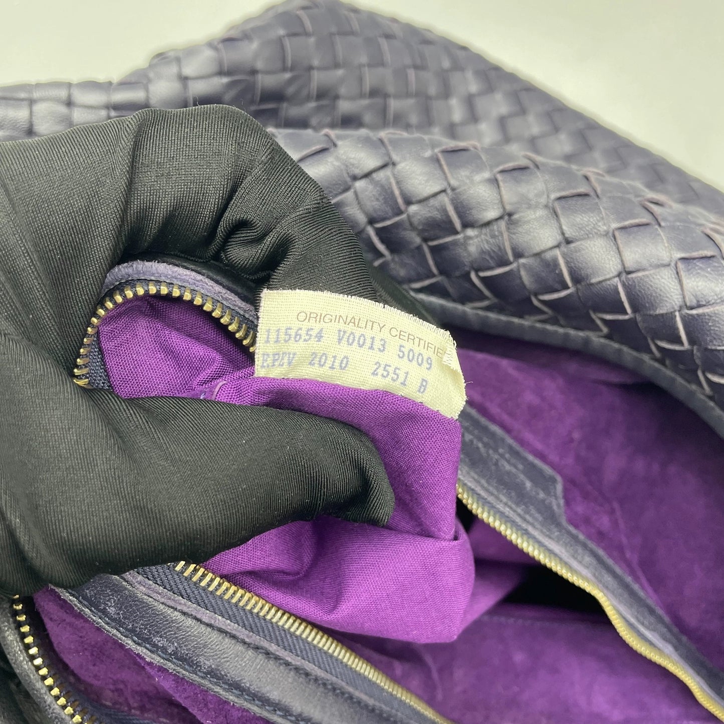 Bottega Veneta - Intrecciato Hobo Bag - Leather - Purple - (large)