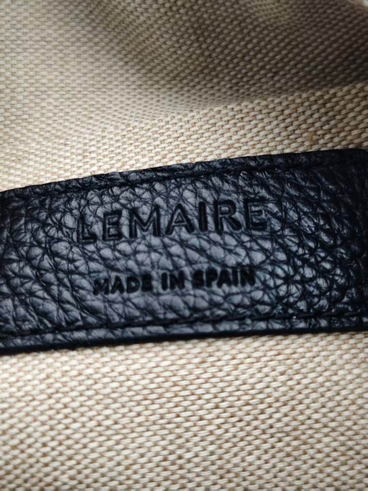 Lemaire - Croissant - Leather - Black - (small)