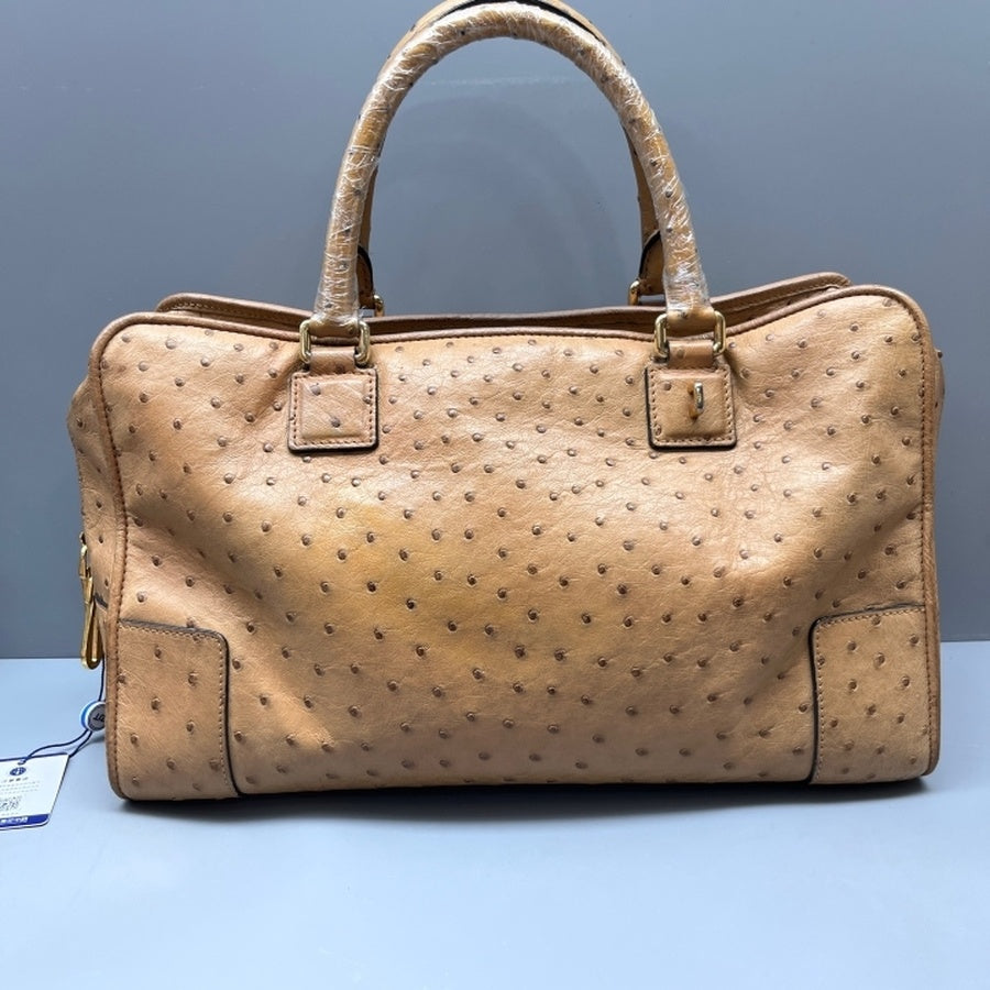 Loewe - Amazona - Exotic leathers - Ostrich - Camel - (medium)