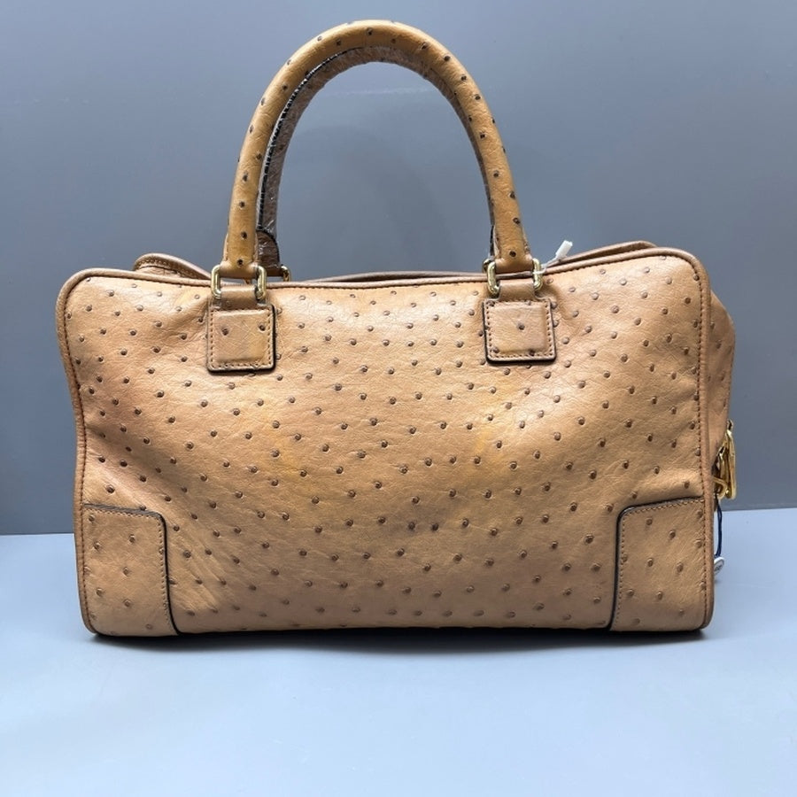 Loewe - Amazona - Exotic leathers - Ostrich - Camel - (medium)