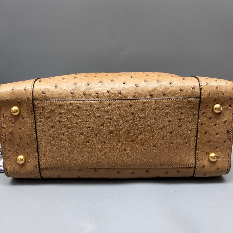 Loewe - Amazona - Exotic leathers - Ostrich - Camel - (medium)