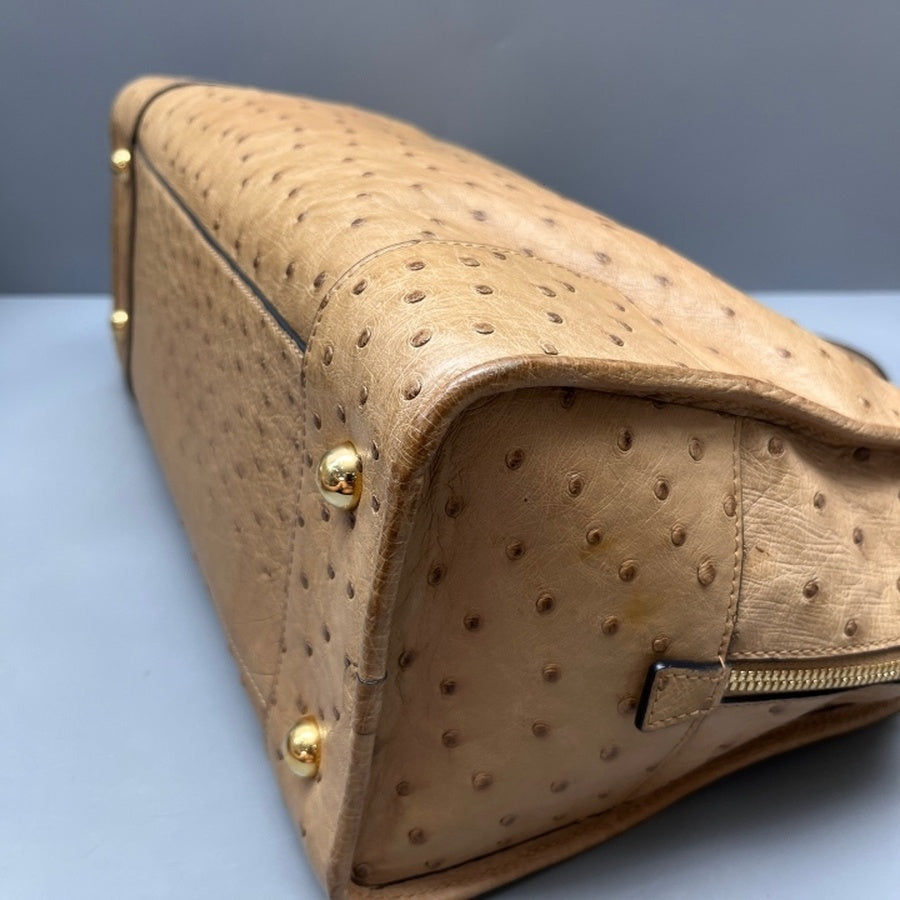 Loewe - Amazona - Exotic leathers - Ostrich - Camel - (medium)