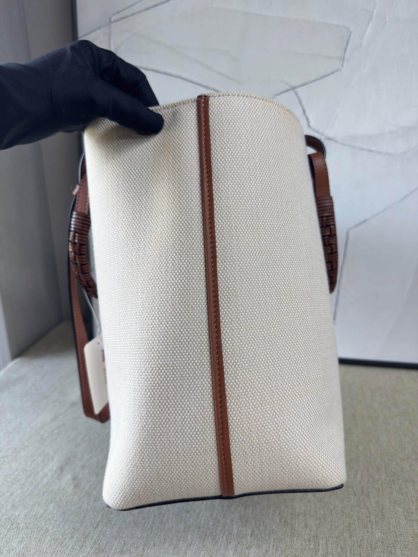 Loewe - Anagram Tote Bag - Canvas and Leather - Beige - (Large)