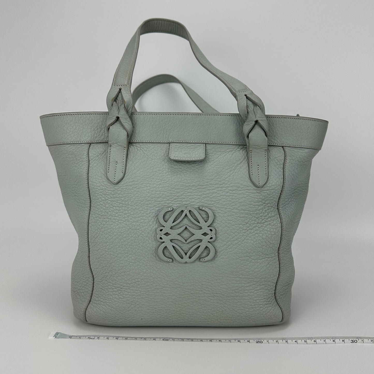 Loewe - Anagram Tote Bag - Grained calfskin leather - Pale Blue - (Medium)