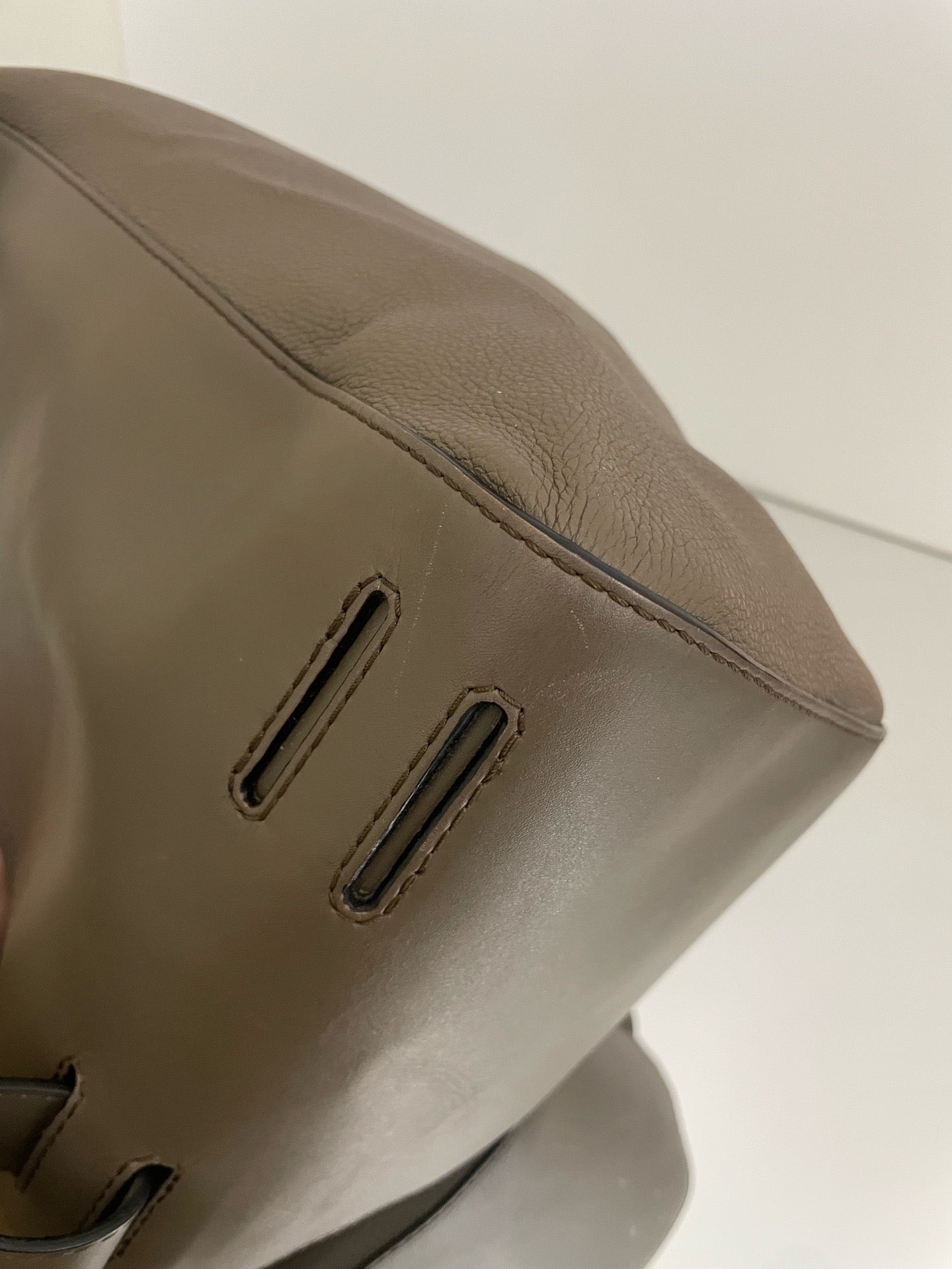 LOEWE - Anton - Pebbled leather - Grey - (Medium)