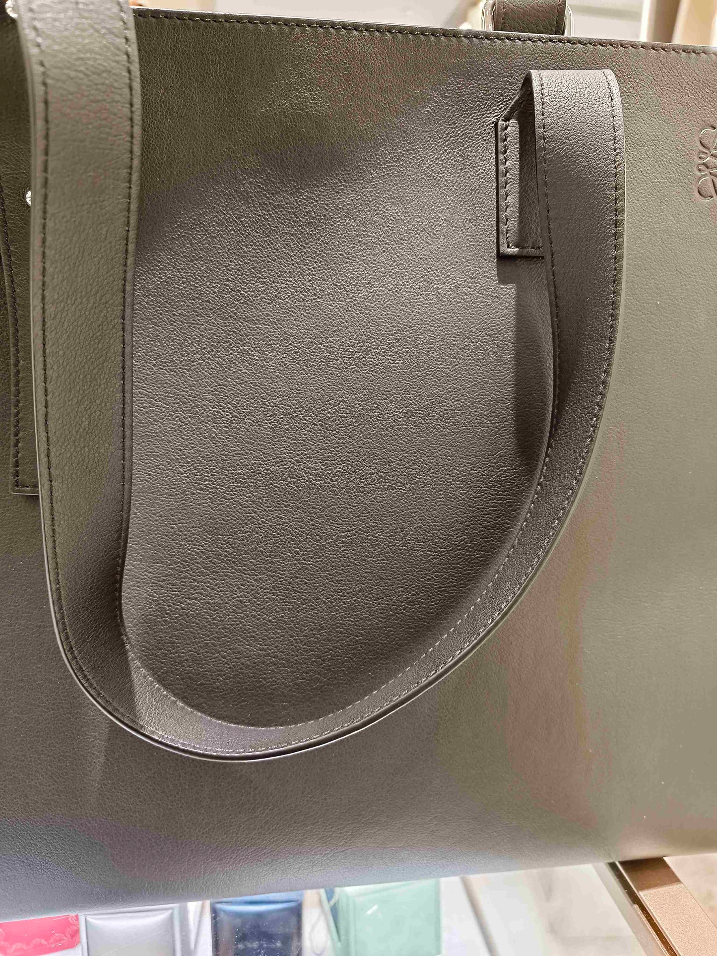 Loewe - Asymmetric Tote Bag - Leather - Black