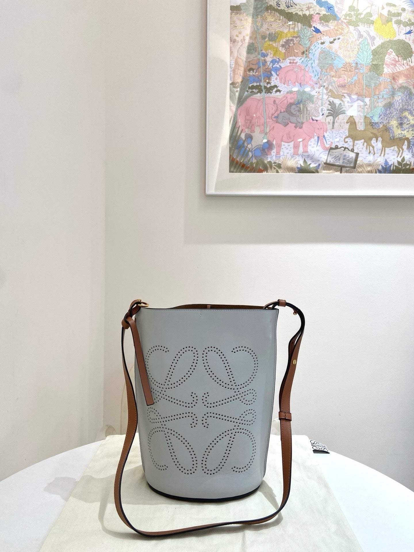 Loewe - Basket Bag - Leather - Grey - (Other)