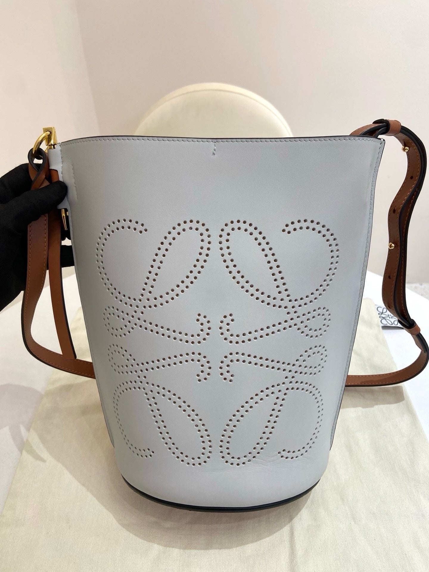 Loewe - Basket Bag - Leather - Grey - (Other)