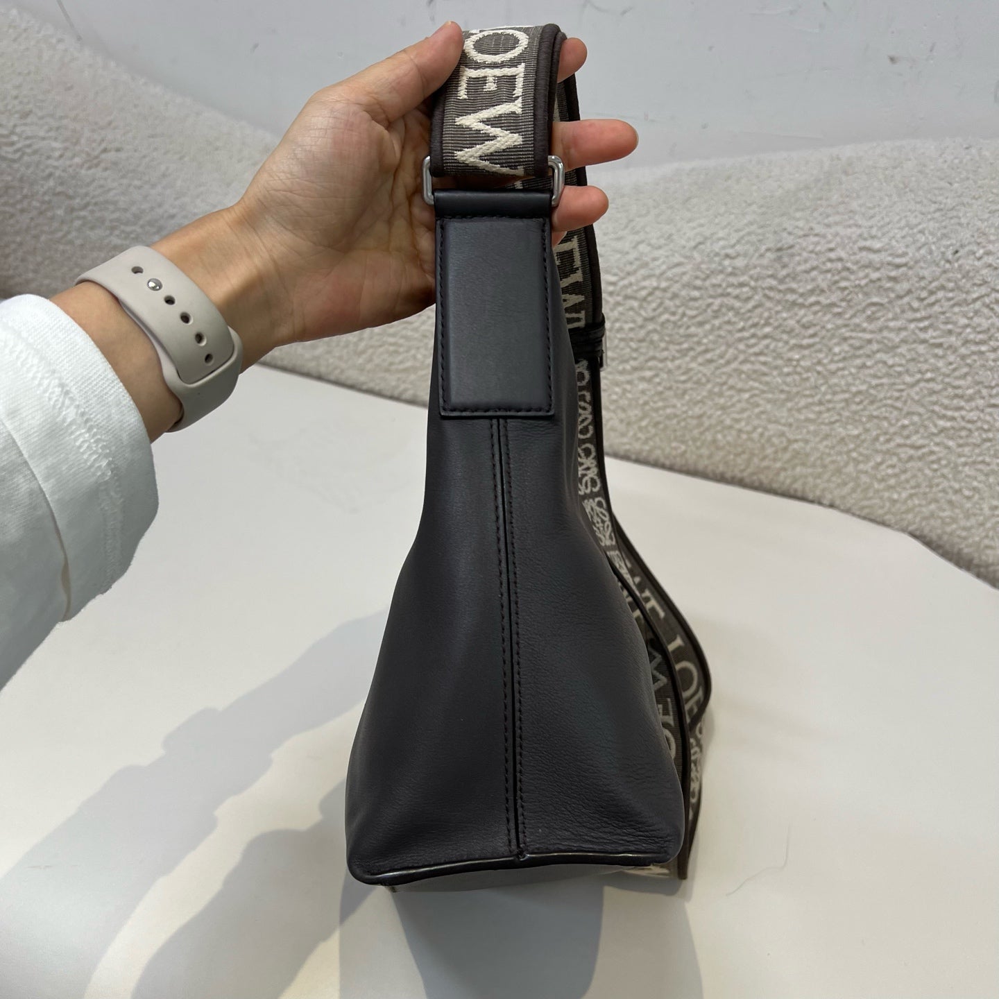 Loewe - Cubi - Leather - Grey - (small)