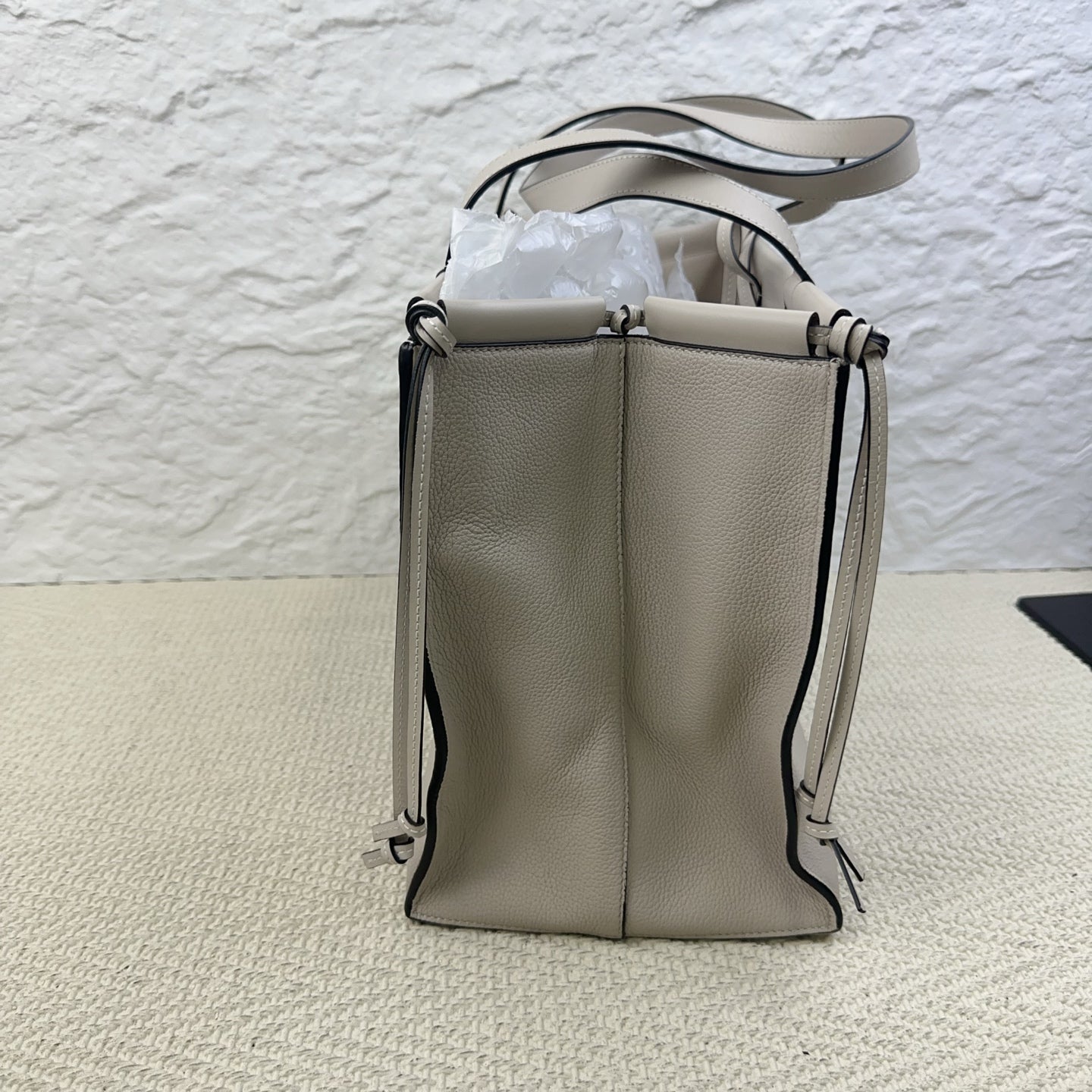 Loewe - Cushion - Leather - Beige - (large)