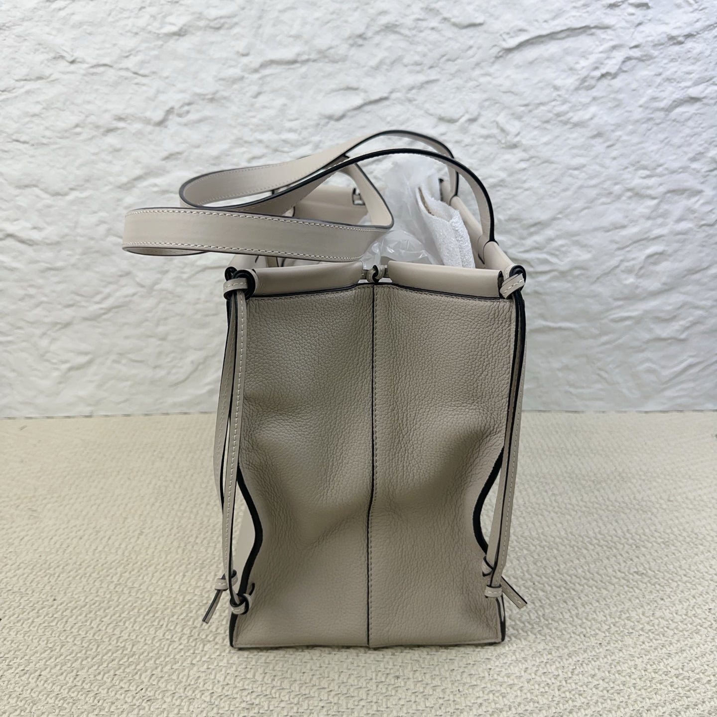 Loewe - Cushion - Leather - Beige - (large)