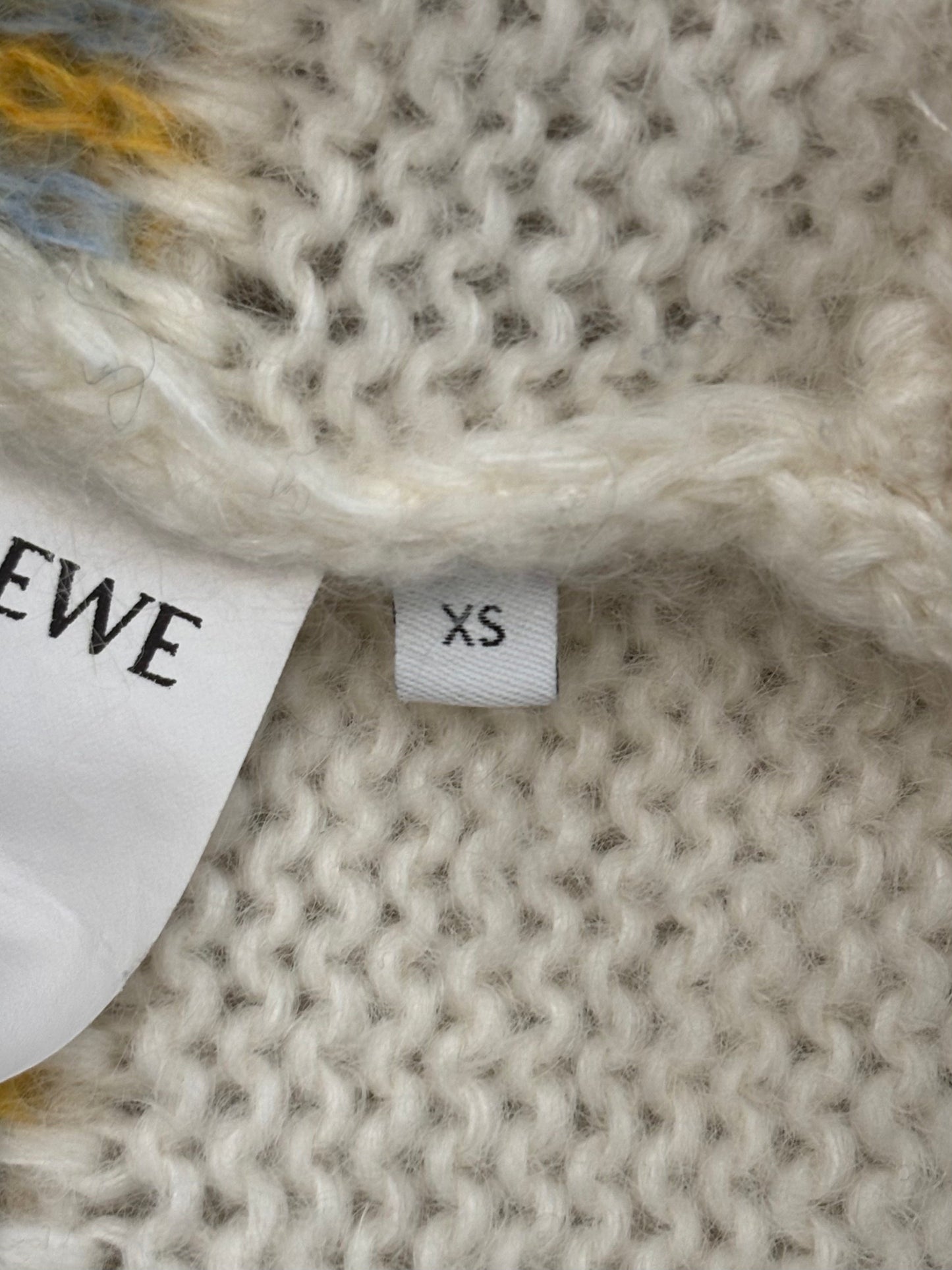 Loewe - Deer Letter Logo Mohair Knit Cardigan - Mohair blend - White - (XS)