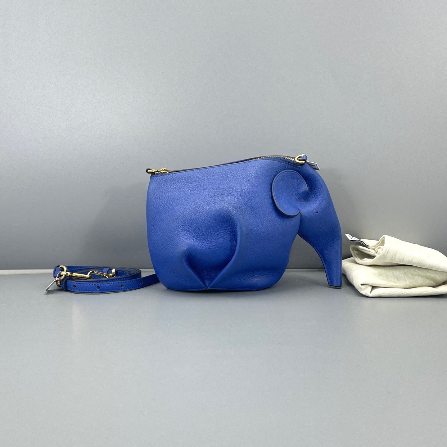 Loewe - Elephant Bag Mini - Leather - Blue - (mini)