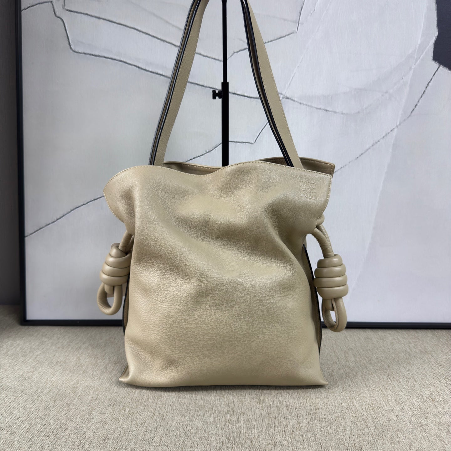 Loewe - Flamenco - Leather - Beige - (small)