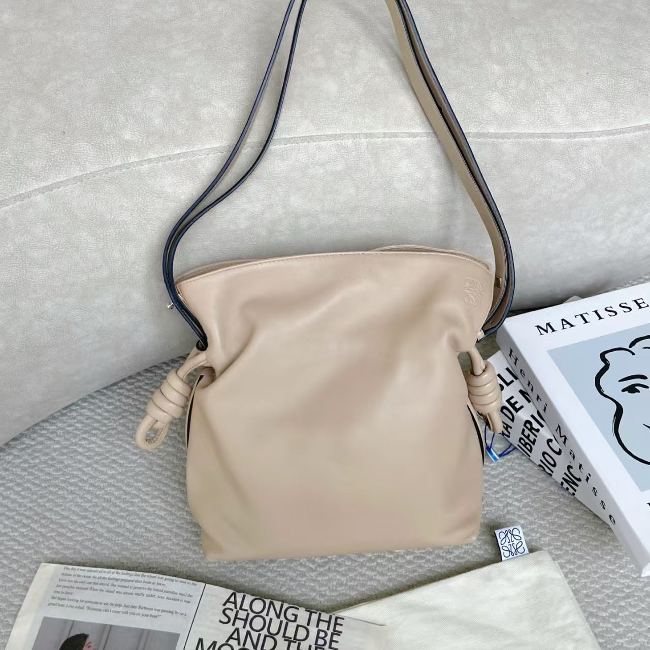 Loewe - Flamenco - Leather - Beige - (small)