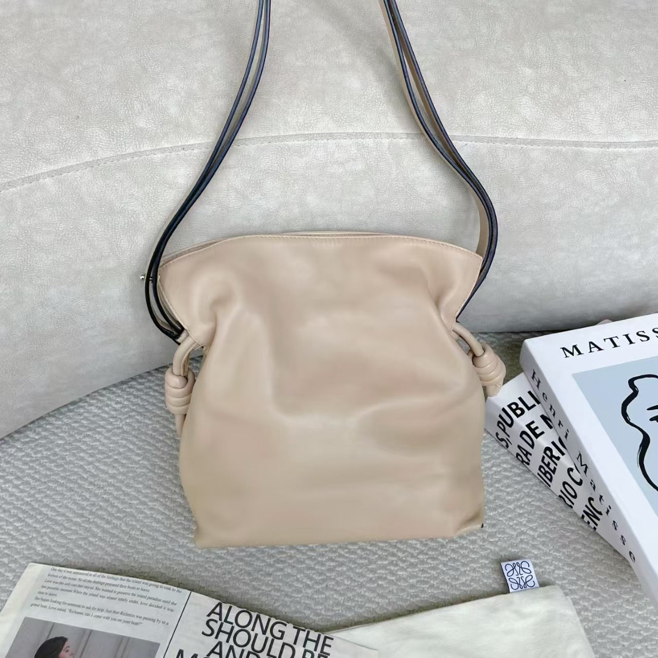 Loewe - Flamenco - Leather - Beige - (small)