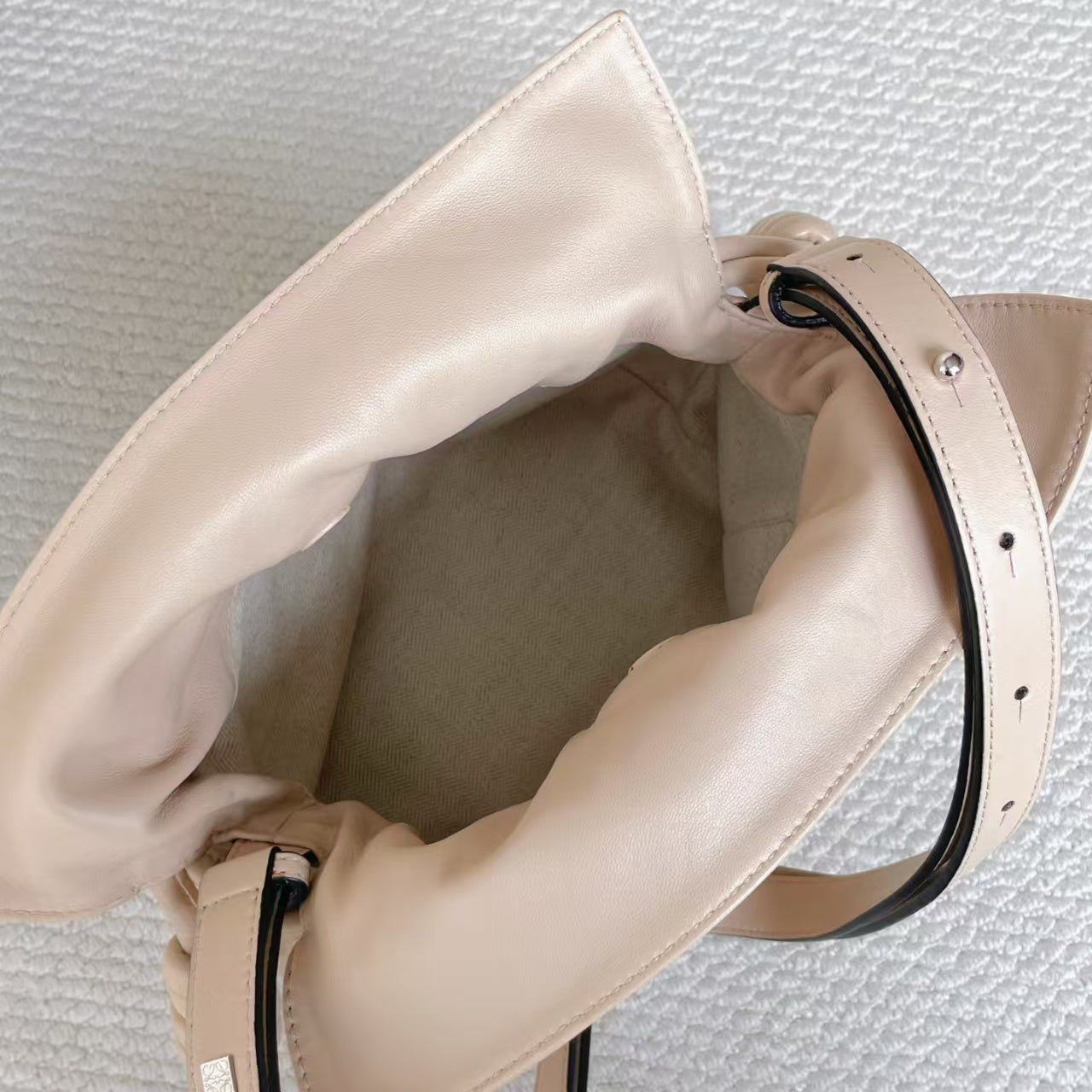 Loewe - Flamenco - Leather - Beige - (small)