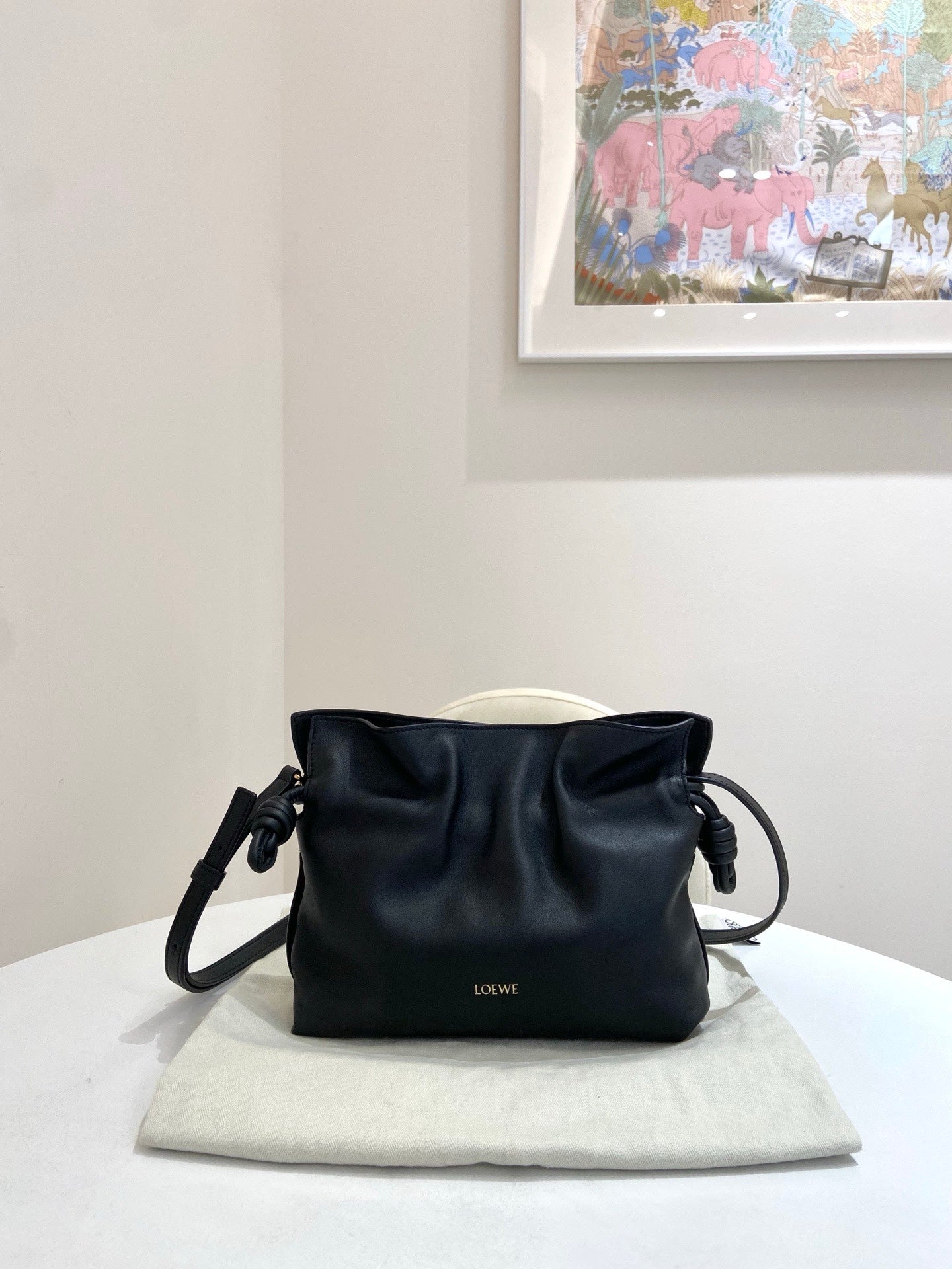 Loewe - Flamenco - Leather - Black - (mini)