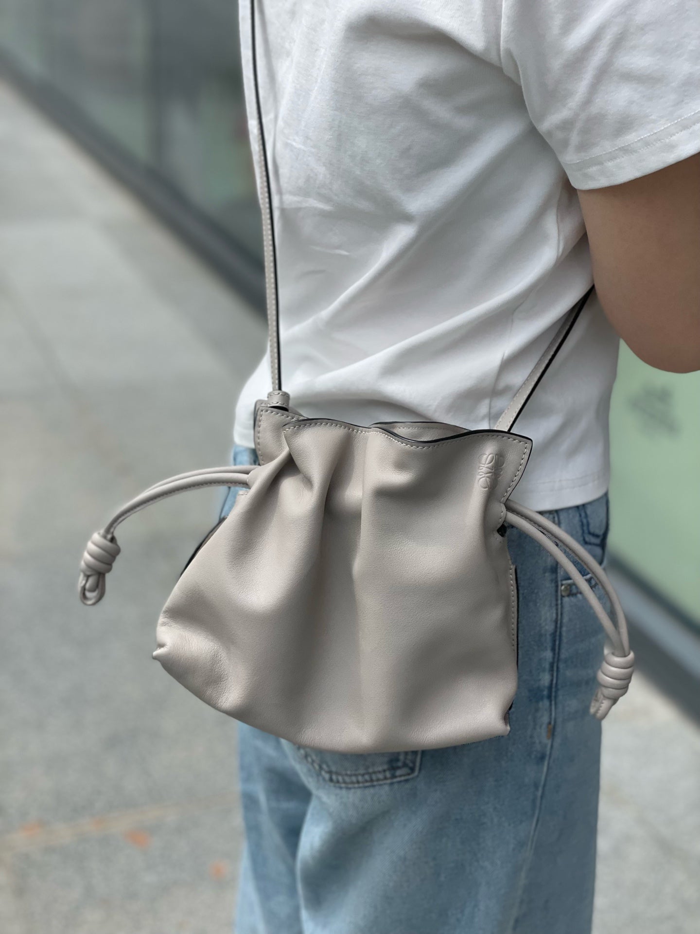 Loewe - Flamenco - Leather - Grey - (mini)